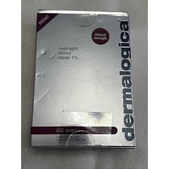 Dermalogica Overnight Retinol Repair 1% 0.27 oz + 0.14oz Sealed Open Box - Picture 1 of 2